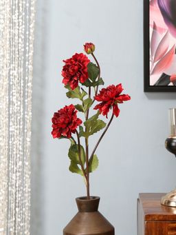 At Home by Nilkamal - Dahlia Artificial Flower Stick - Red