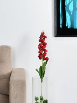 At Home by Nilkamal - Ireland Bells Artificial Stick|for Home Décor|Pack of 1|90 cm|Red