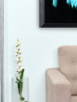 At Home by Nilkamal - Ireland Bells Artificial Stick|for Home Décor|Pack of 1|97.5 cm|White