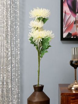 At Home by Nilkamal - Chrysanthemum Artificial Stick|for Home Décor|Pack of 1|92 cm|White
