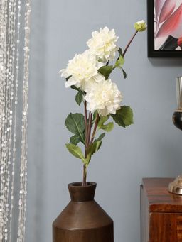 At Home by Nilkamal - Dahlia Artificial Stick|for Home Décor|Pack of 1|80 cm|White