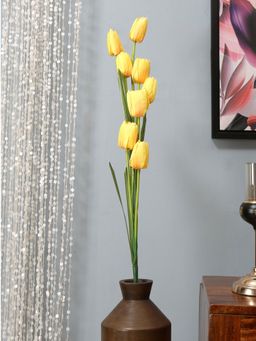 At Home by Nilkamal - Tulip Artificial Flower Stick - Yellow