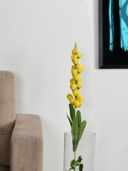 At Home by Nilkamal - Ireland Bells Artificial Stick|for Home Décor|Pack of 1|97.5 cm|Yellow