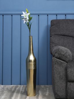 At Home by Nilkamal - Lily Artificial Stick|for Home Décor|Pack of 1|95 cm|White