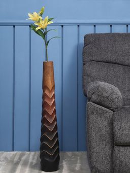 At Home by Nilkamal - Lily Artificial Stick|for Home Décor|Pack of 1|78 cm|Yellow