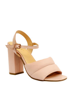 Eske - Solid Rose Nappa Sandra Heels For Women