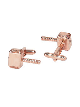 The Tie Hub - Ancient Rose Gold Hammer Cufflinks