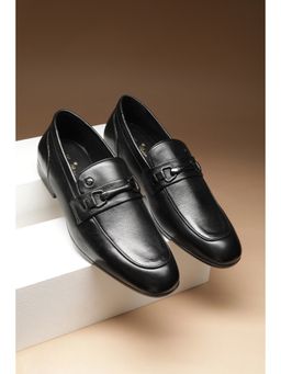 Louis Philippe - Men Black Slip Ons Loafers