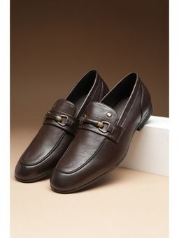 Louis Philippe - Men Brown Slip Ons Loafers