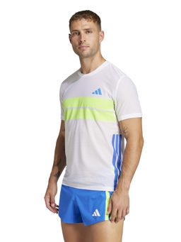 adidas - Adizero R Tee Men White Running T-Shirt