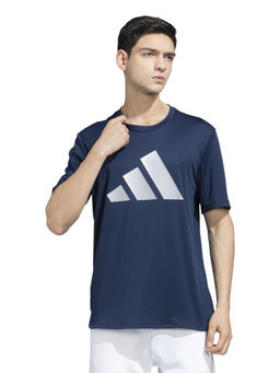 adidas - Solid T Men Blue Training T-Shirt