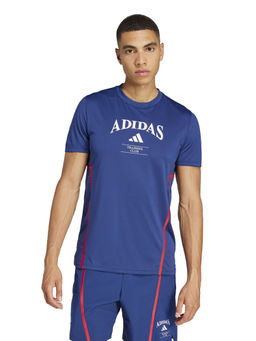 adidas - D4T Heritage Tee Men Blue Training T-Shirt
