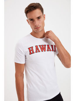 Trendyol - Man White T-Shirt