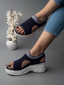 Shoetopia - Lightweight Comfortable Daily Wear & Trendy Blue Sandals