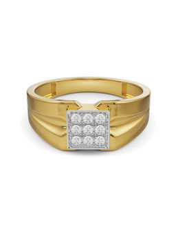 EMORI - Brushed Band for Men in 18KT Gold | Authentic & Certified Lab Diamonds