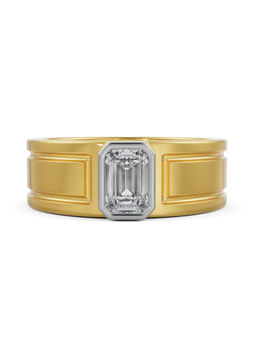 EMORI - Alpha Wedding Men's Ring in 18KT Gold | Authentic & Certified Lab Diamonds