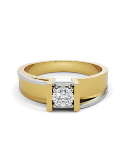 EMORI - Classic Solitaire Band for Men in 14KT Gold | Authentic & Certified Lab Diamonds