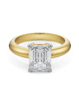 EMORI - Timeless Emerald CutMen's Ring in 14KT Gold | Authentic & Certified Lab Diamonds