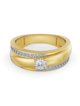 EMORI - Sleek Line Pave Band in 18KT Gold | Authentic & Certified Lab Diamonds