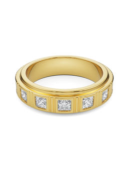 EMORI - Men's Princess Cut Band in 14KT Gold | Authentic & Certified Lab Diamonds