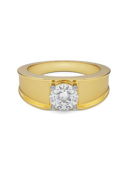 EMORI - Noah Round Men's Men's Ring in 14KT Gold | Authentic & Certified Lab Diamonds