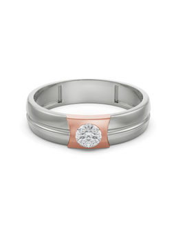 EMORI - Charming Solitaire Band for Men in 18KT Gold | Authentic & Certified Lab Diamonds