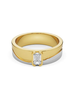 EMORI - Timeless Emerald Men's Men's Ring in 18KT Gold | Authentic & Certified Lab Diamonds