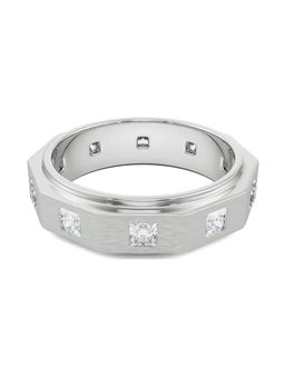 EMORI - Elijah Princess Cut Wedding Band in 18KT Gold | Authentic & Certified Lab Diamonds