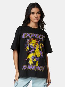 The Souled Store - Wonder Woman Expect No Mercy Women Oversized T-Shirt