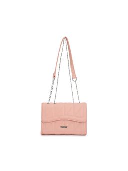 Fastrack - Pastel Pink Structured Quilted Sling Bag