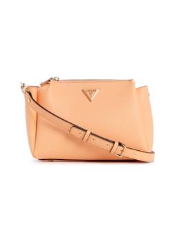 Guess - Women'S Solid Peach Polyurethane Iwona Crossbody Bag