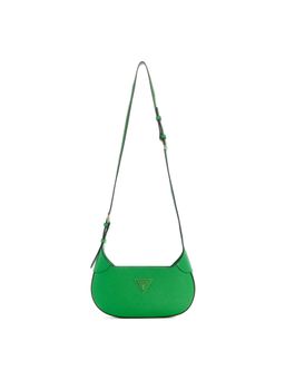 Guess - Women'S Solid Green Polyurethane Avis Convertible Crossbody Bag