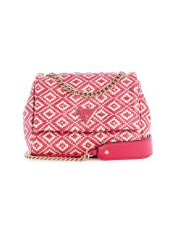 Guess - Women'S Braided Pink Polypropylene Ranee Crossbody Bag
