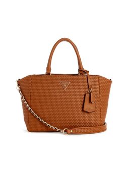Guess - Women'S Textured Cognac Polyurethane Ethel Shoulder Bag