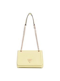 Guess - Women'S Solid Yellow Polyurethane Noelle Convertible Crossbody Bag