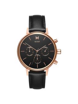 MVMT - Nova Dual Time Black Round Dial Womens Watch - D-FC01-RGBL