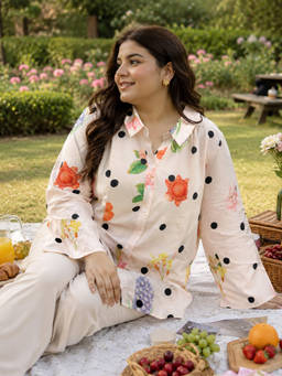 Beyond Tara - Pink Capri Shirt