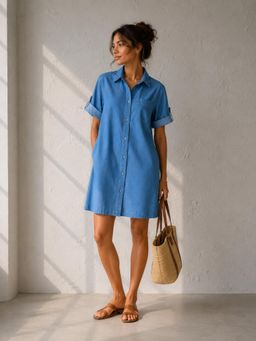 CANOOPI - Blue Weekender Denim Dress