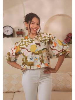 Beyond Tara - Green Masai Shirt Top