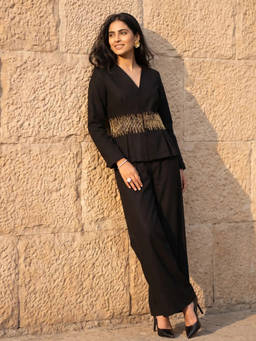nona - Aura Black Co-Ord Set