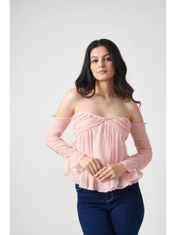 SEORAA - Pink Bliss Georgette Top