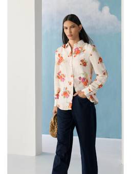 Ancestry - Beige Ruffle Garden Shirt