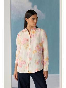 Ancestry - Off White Pastel Blooming Garden Shirt