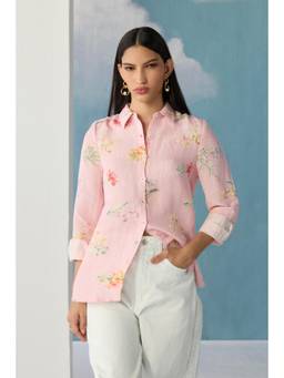 Ancestry - Soft Pink Florals Shirt