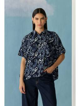 Ancestry - Blue Midnight Ajrakh Classic Shirt