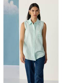 Ancestry - Green Pastel Mint Peter-Pan Shirt
