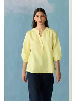 Ancestry - Yellow Lemon Sorbet Boho Top