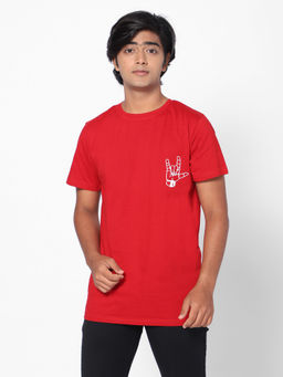 TeenTrums - Boys Ok Graphic Tee Red