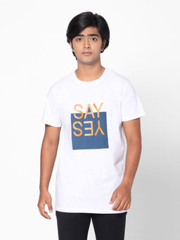 TeenTrums - Boys Say Yes Graphic Tee White