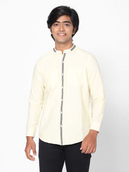 TeenTrums - Boysfull Sleeve Oxford Lemon Shirt